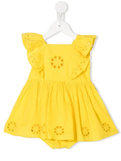 Stella McCartney Kids رومبر بكرانيش وتطريز إنجليزي