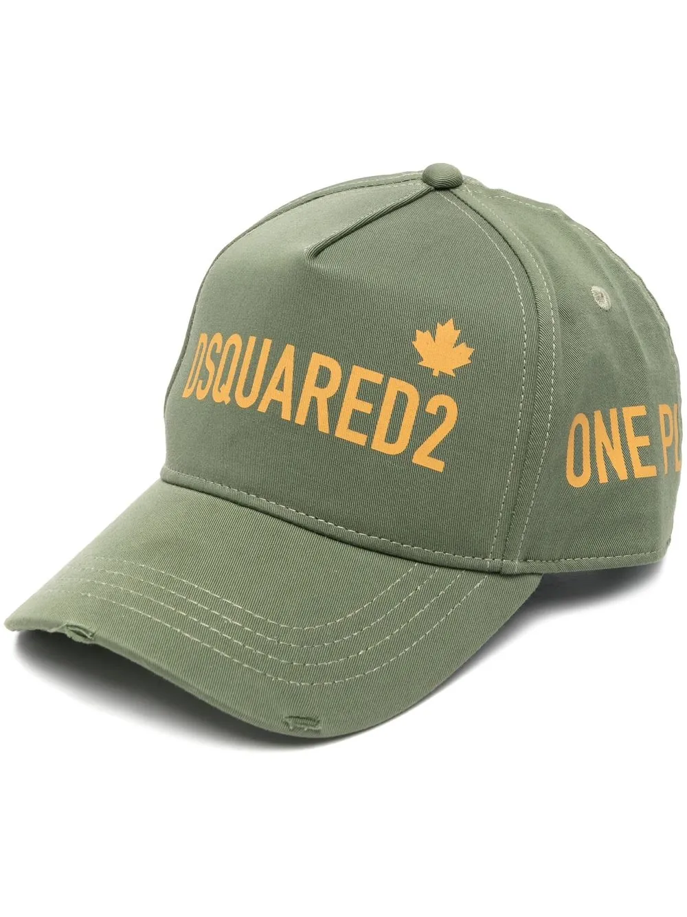 

Dsquared2 logo-slogan print cap - Green