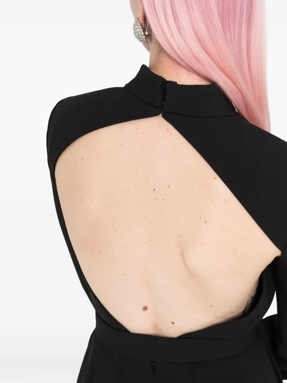 Saint Laurent - Playsuit met open rug - dames - Viscose/acetaat/zijde