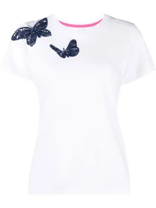 Kate Spade Butterfly Appliqué T-shirt 