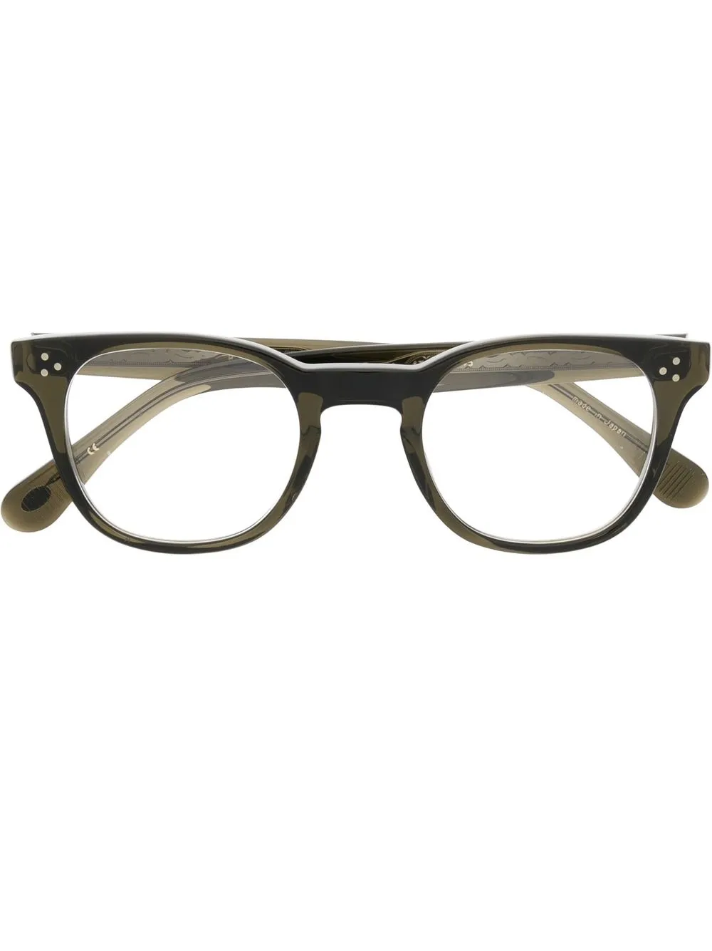 

Eyevan7285 logo square-frame glasses - Brown