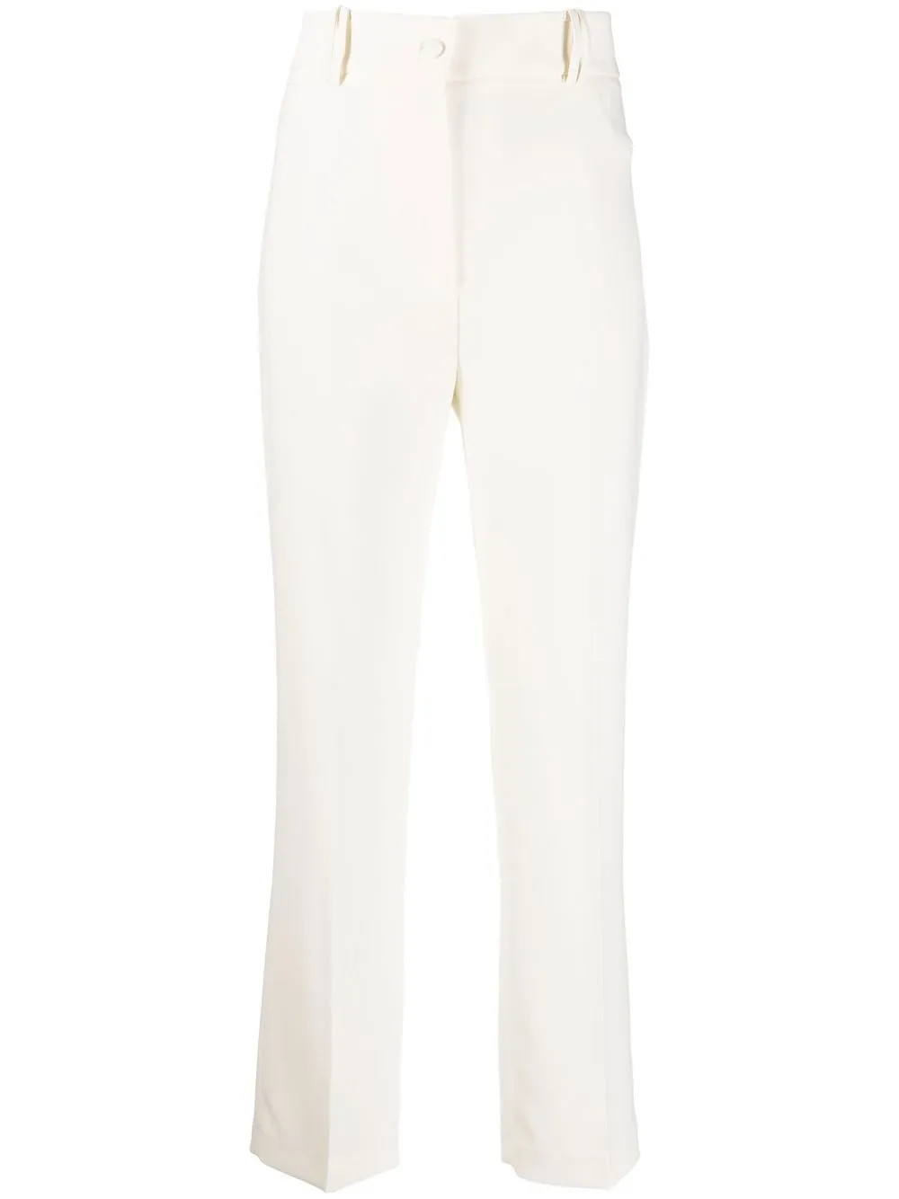 

Hebe Studio high-waisted slim-cut trousers - White