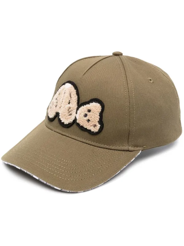 Palm Angels Teddy Bear Appliqué Cap 