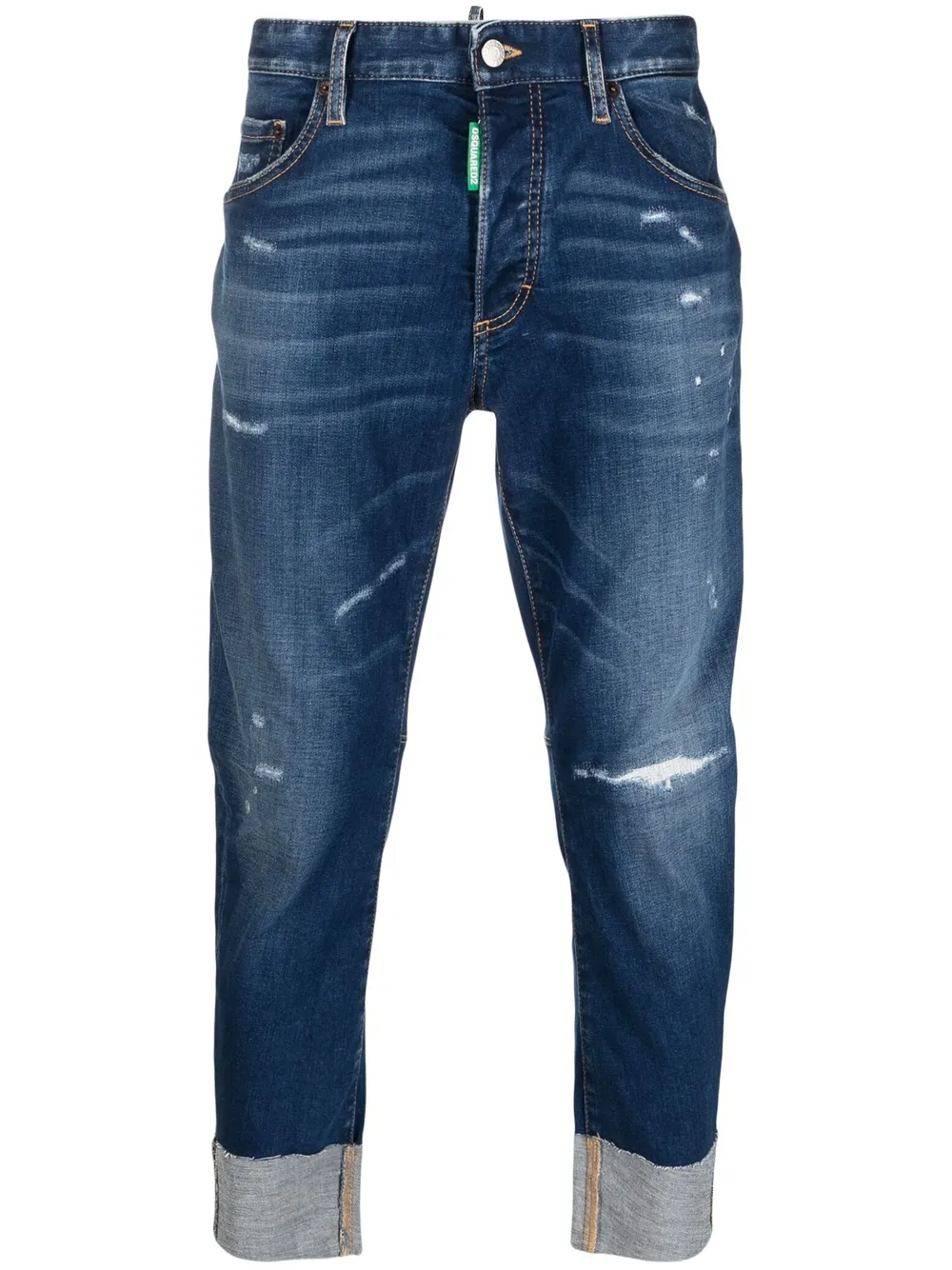 

Dsquared2 jeans capri con bolsillos - Azul