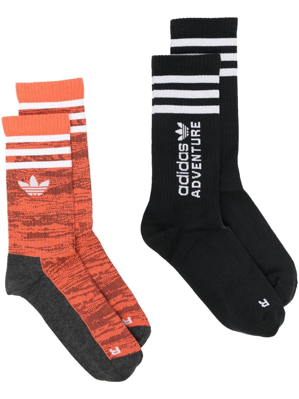 

adidas intarsia-knit ankle socks - Red