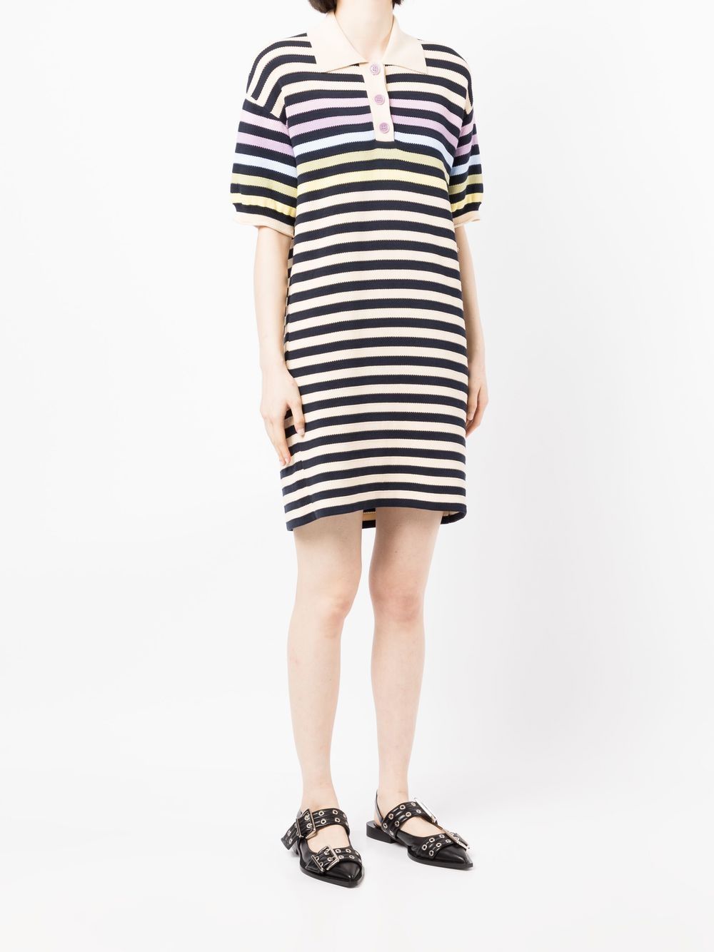 Sonia Rykiel Striped Polo Shirt Dress - Farfetch