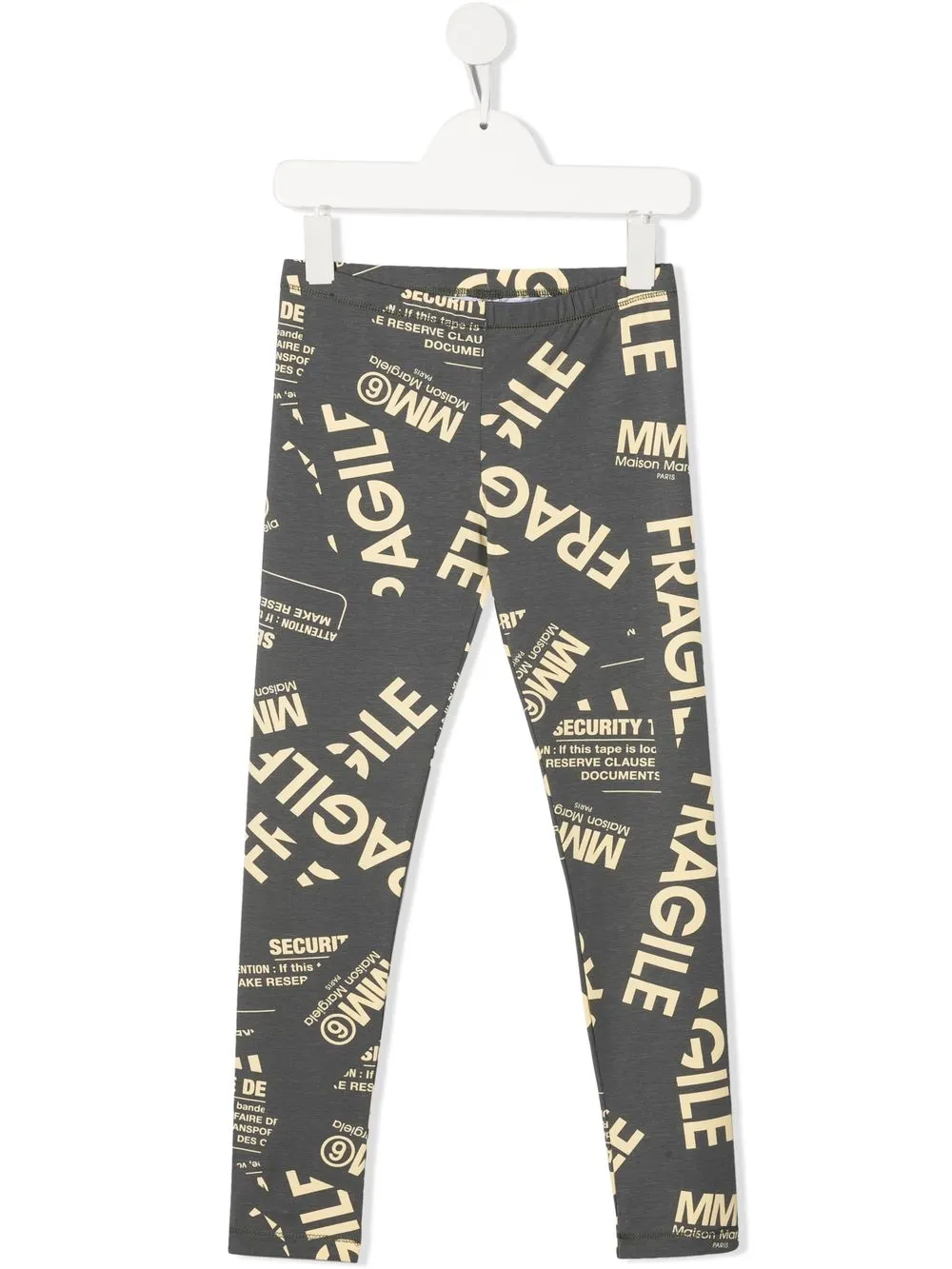 

MM6 Maison Margiela Kids pants con eslogan estampados - Verde