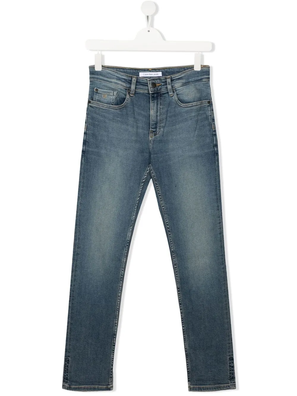 

Calvin Klein Kids TEEN mid-rise straight-leg jeans - Blue