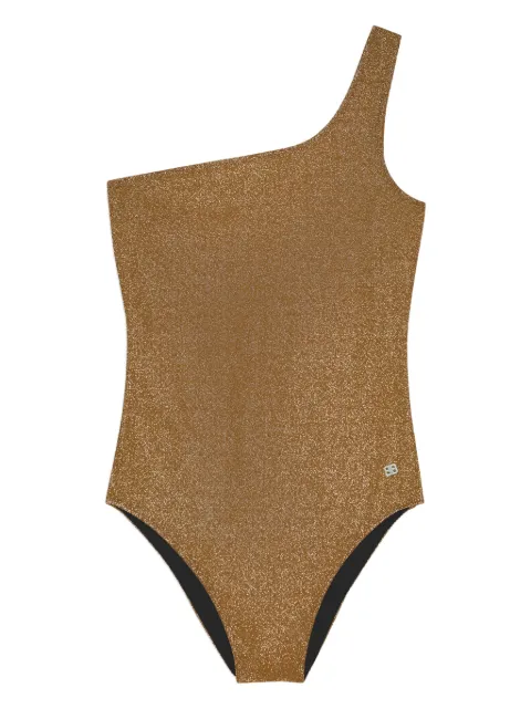 Balenciaga glitter-detailed one shoulder swimsuit