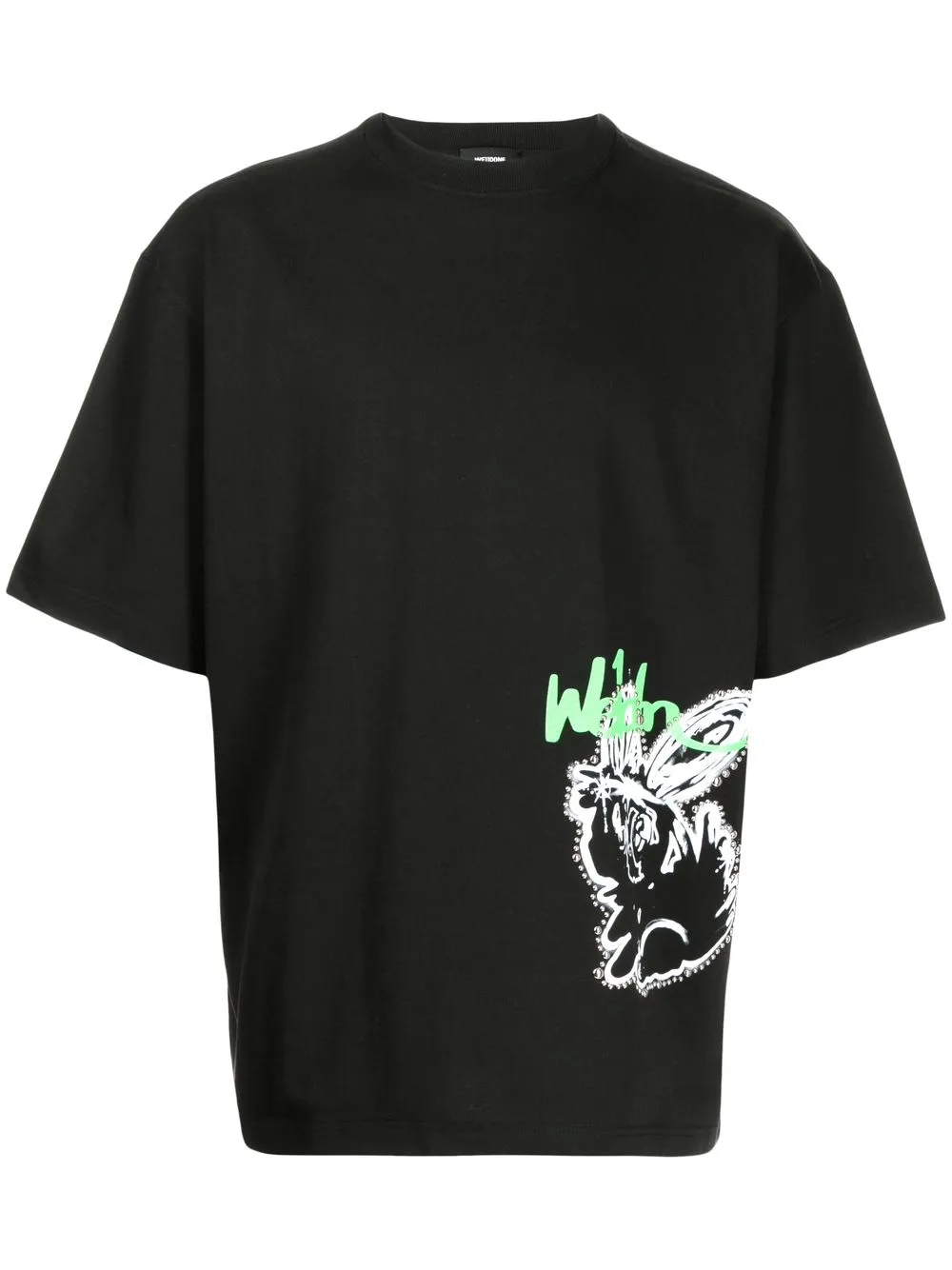

We11done playera con logo estampado - Negro