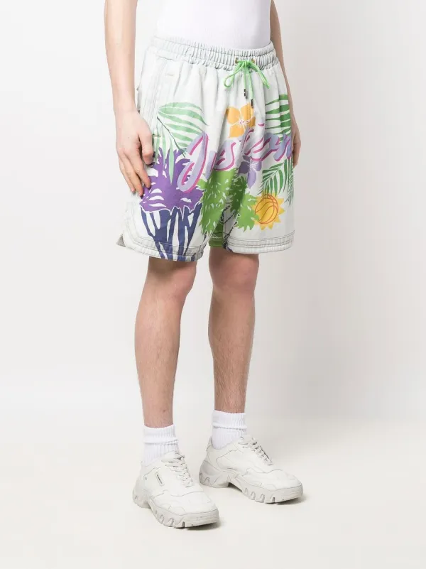 Just Don グラフィック ショートパンツ | ブルー | FARFETCH JP