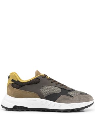 Hogan panelled-design lace-up Sneakers - Farfetch