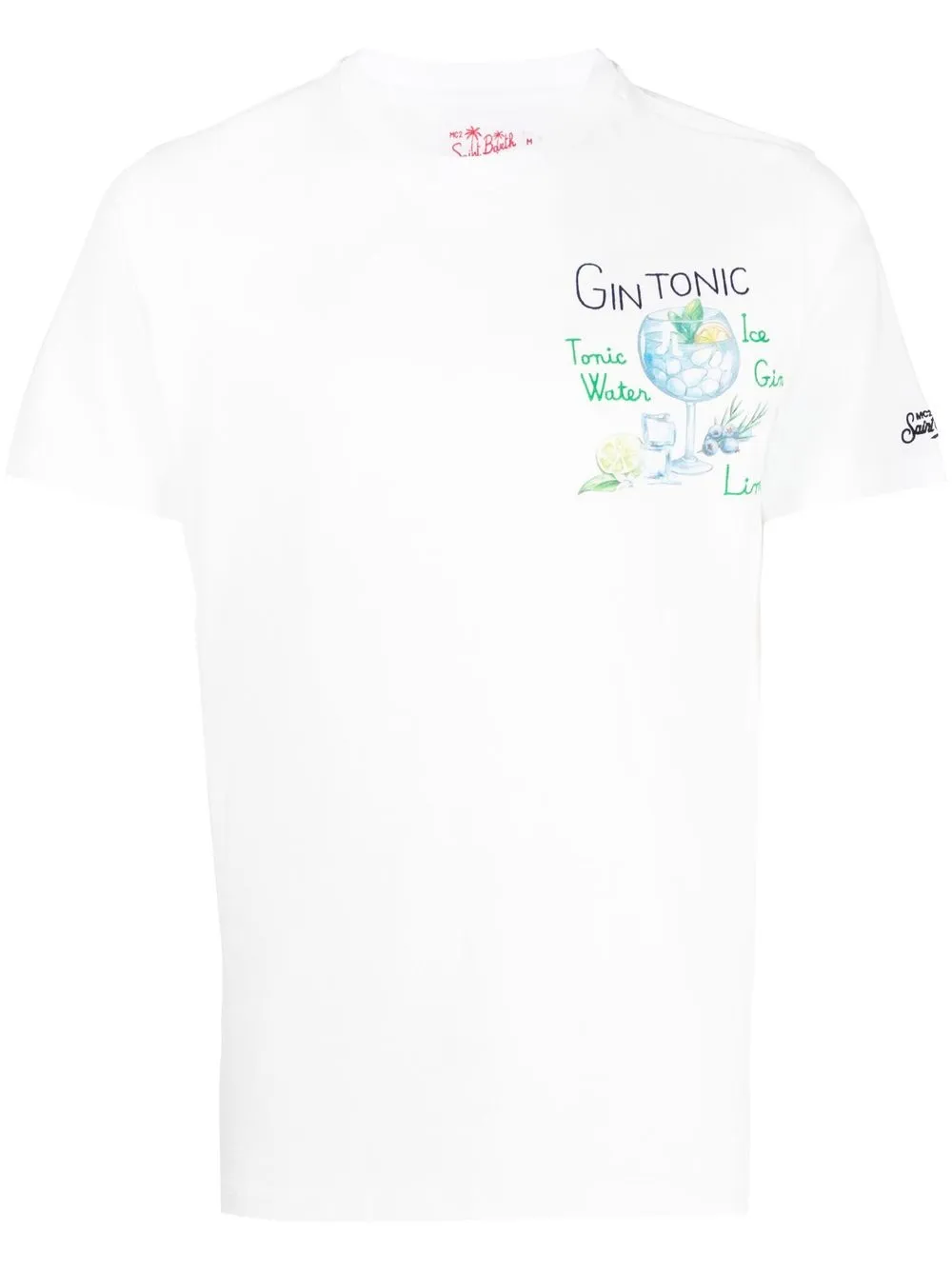 MC2 Saint Barth グラフィック Tシャツ - ホワイト MC2 Saint Barth グラフィック Tシャツ - ホワイト
