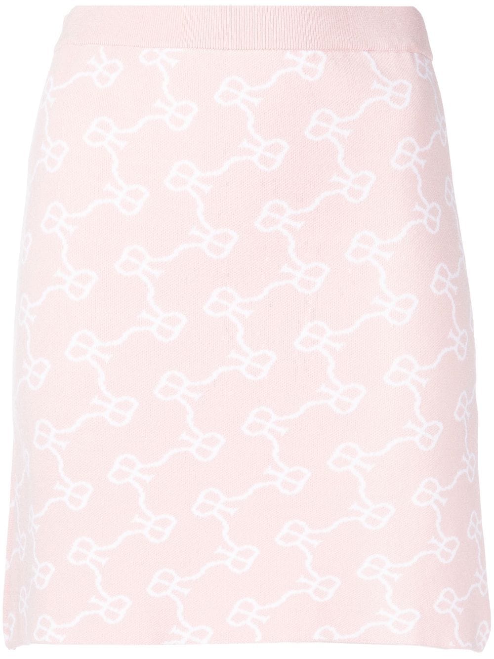 monogram mini skirt