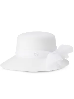 Maison Michel Blanche サンハット | ホワイト | FARFETCH JP