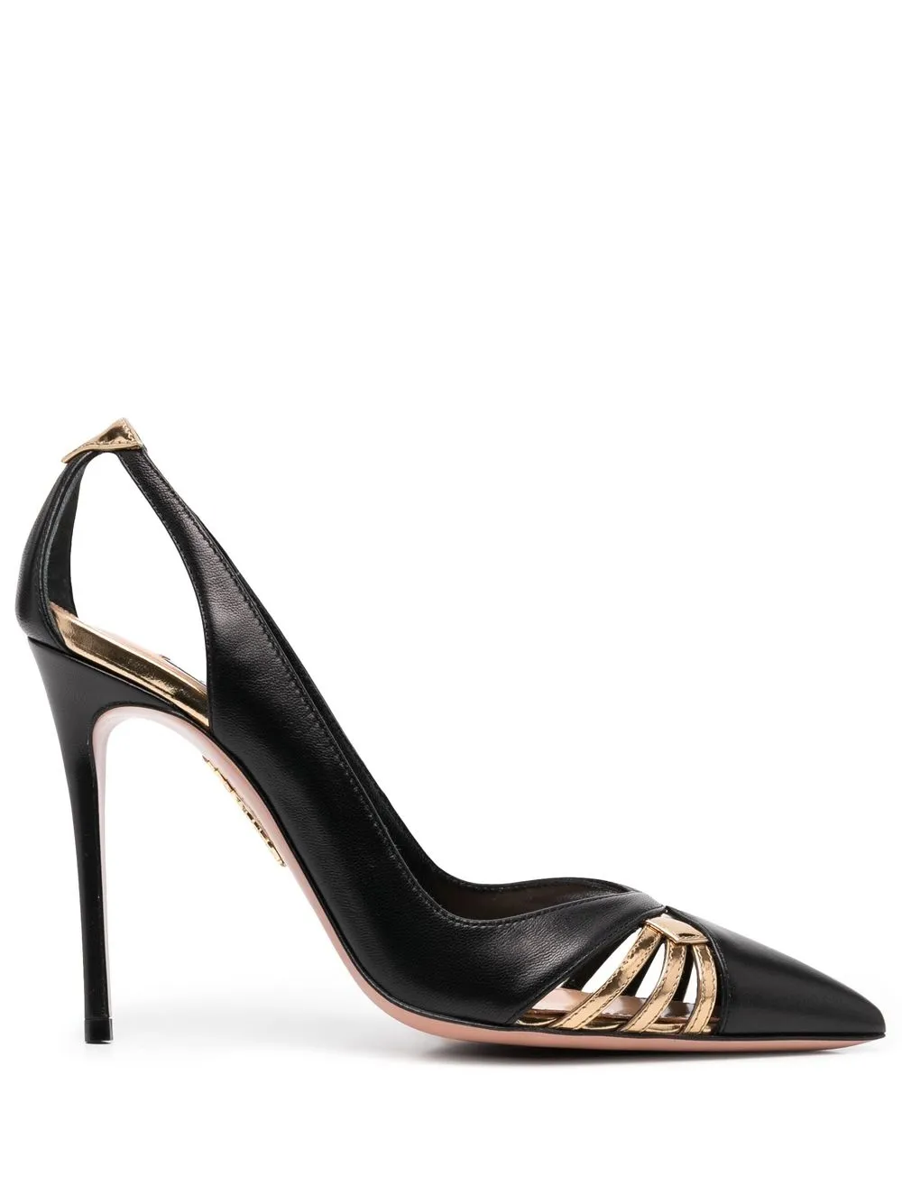 

Aquazzura zapatillas Cece con tacón de 105mm - Negro