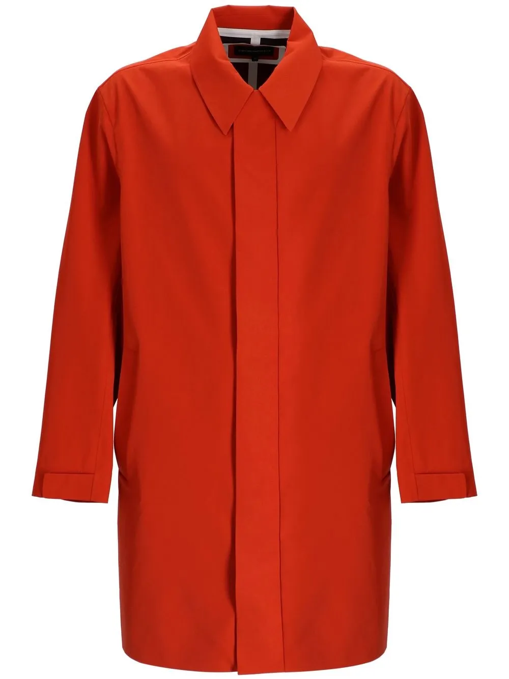 

Emporio Armani Essential water-resistant trench-coat - Red