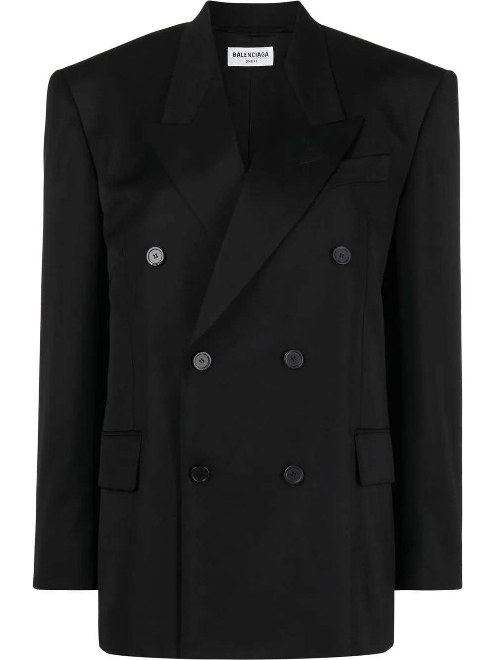 Balenciaga Shrunk DB wool blazer – Black