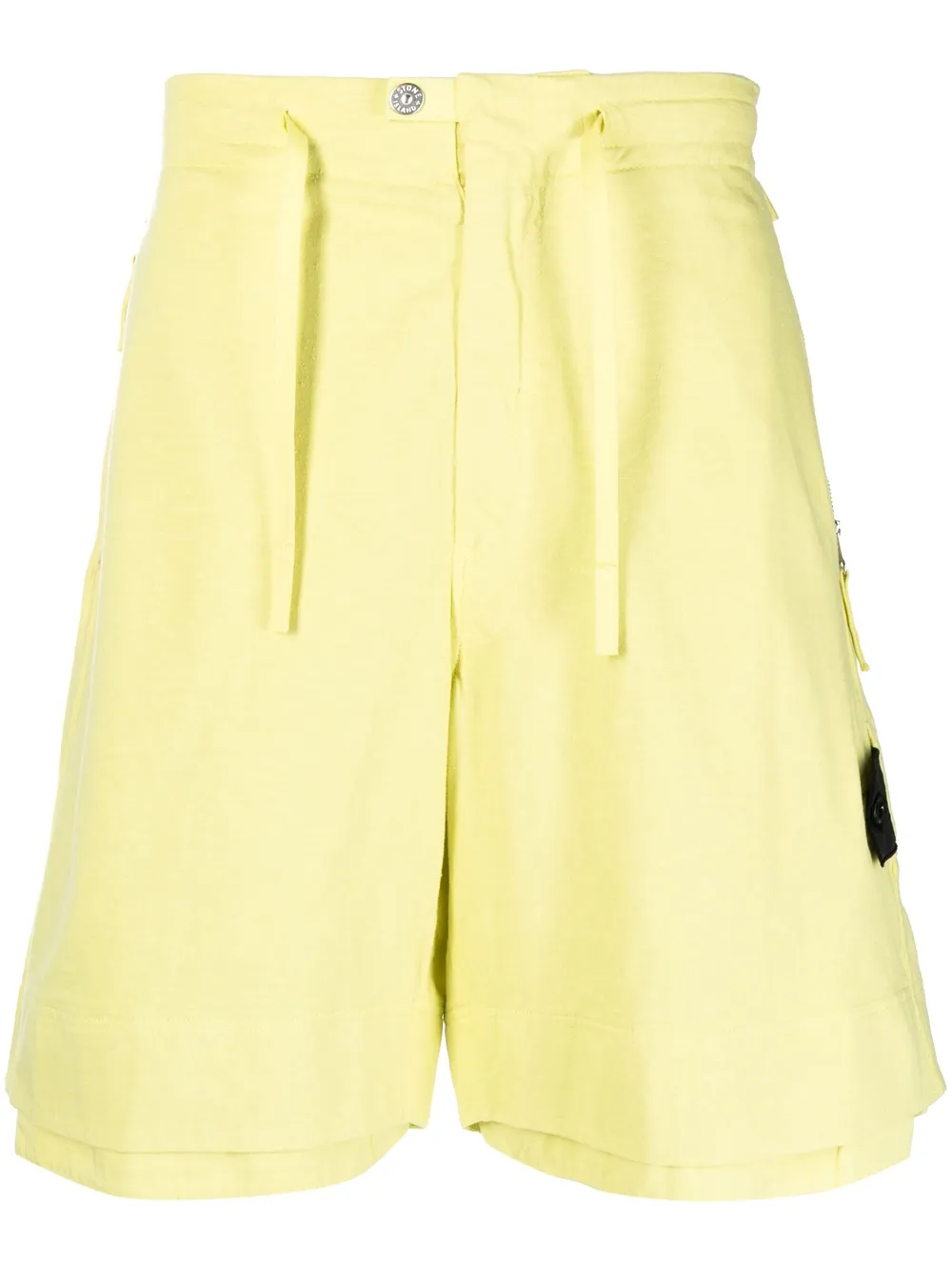 

Stone Island Shadow Project bermudas con efecto moteado - Amarillo