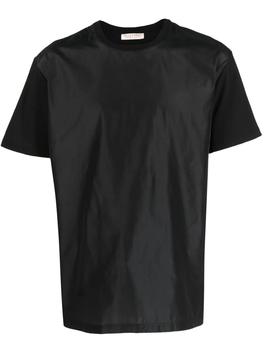 

Valentino playera con logo estampado y cuello redondo - Negro