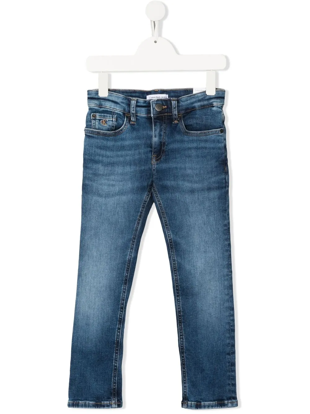 

Calvin Klein Kids mid-rise skinny jeans - Blue