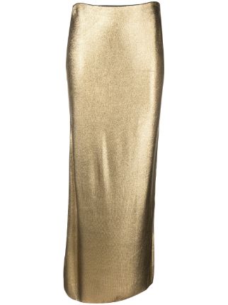 TOM FORD Metallic Fitted Skirt - Farfetch