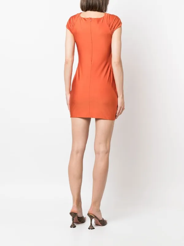high-neck short dress 