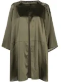 Gianluca Capannolo satin-finish lightweight coat - Green