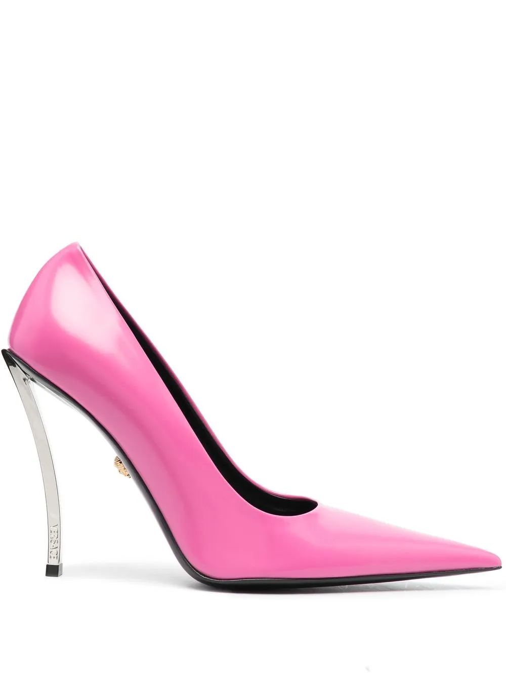 

Versace Pin Point leather pumps - Pink