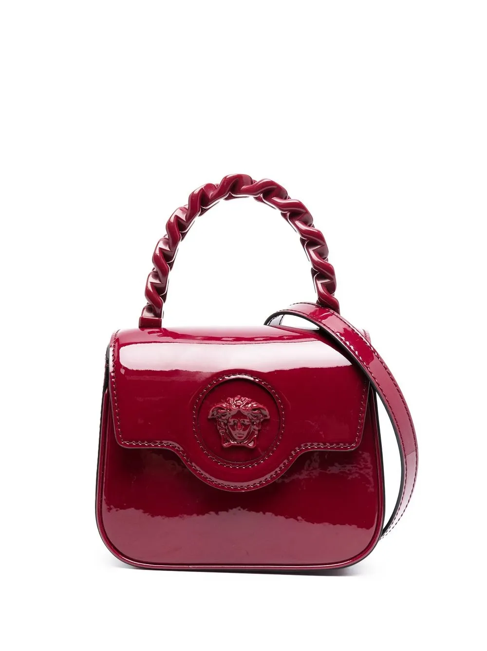 

Versace bolsa de mano con placa de Medusa - Rosado