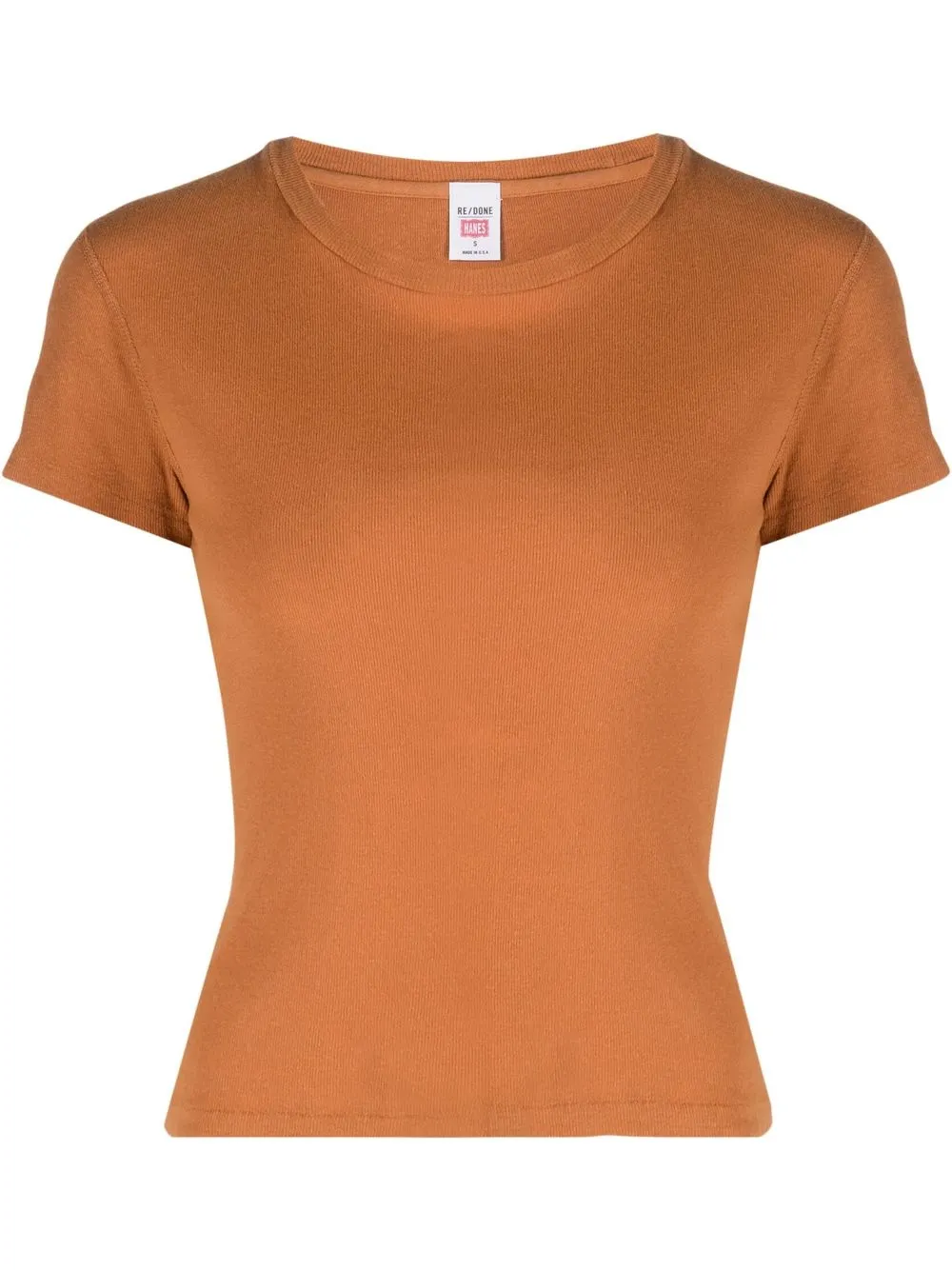 

RE/DONE slim-cut T-shirt - Orange