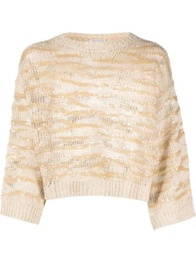 sequin crop jumper