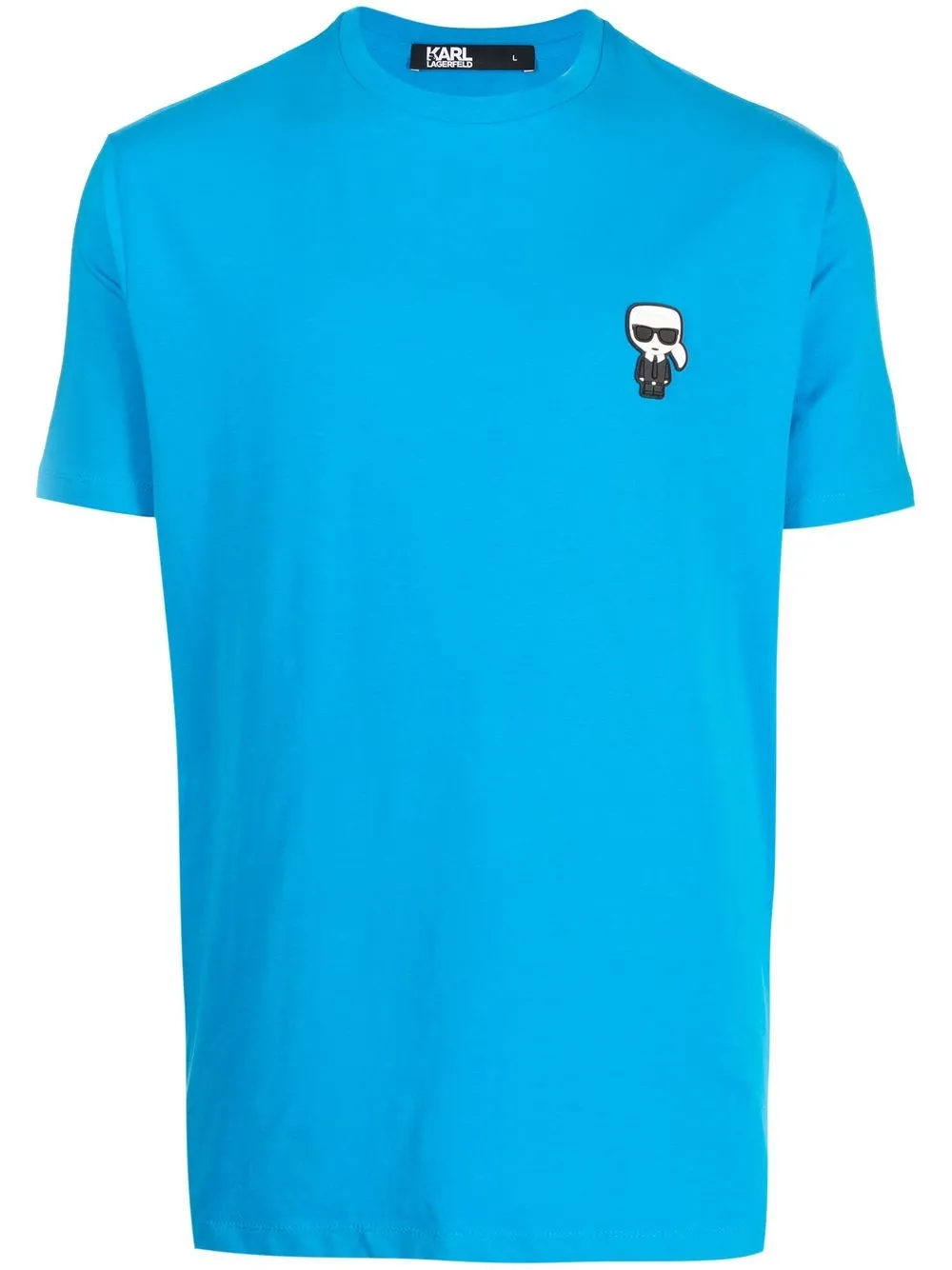 

Karl Lagerfeld playera con parche del logo - Azul