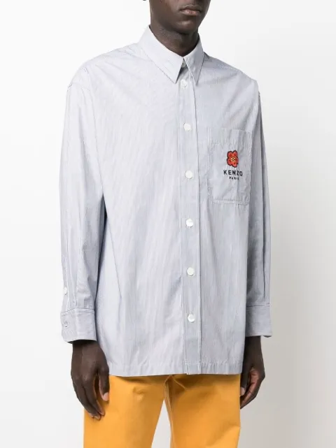 pinstripe overshirt