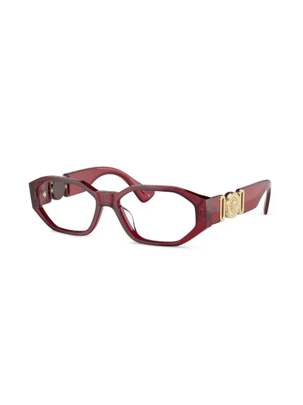 Versace Medusa Red Silver Hardware Small Medium Optical Glasses Frames Versace | Accessories | Versace Medusa Red Silver Hardware  main image 4