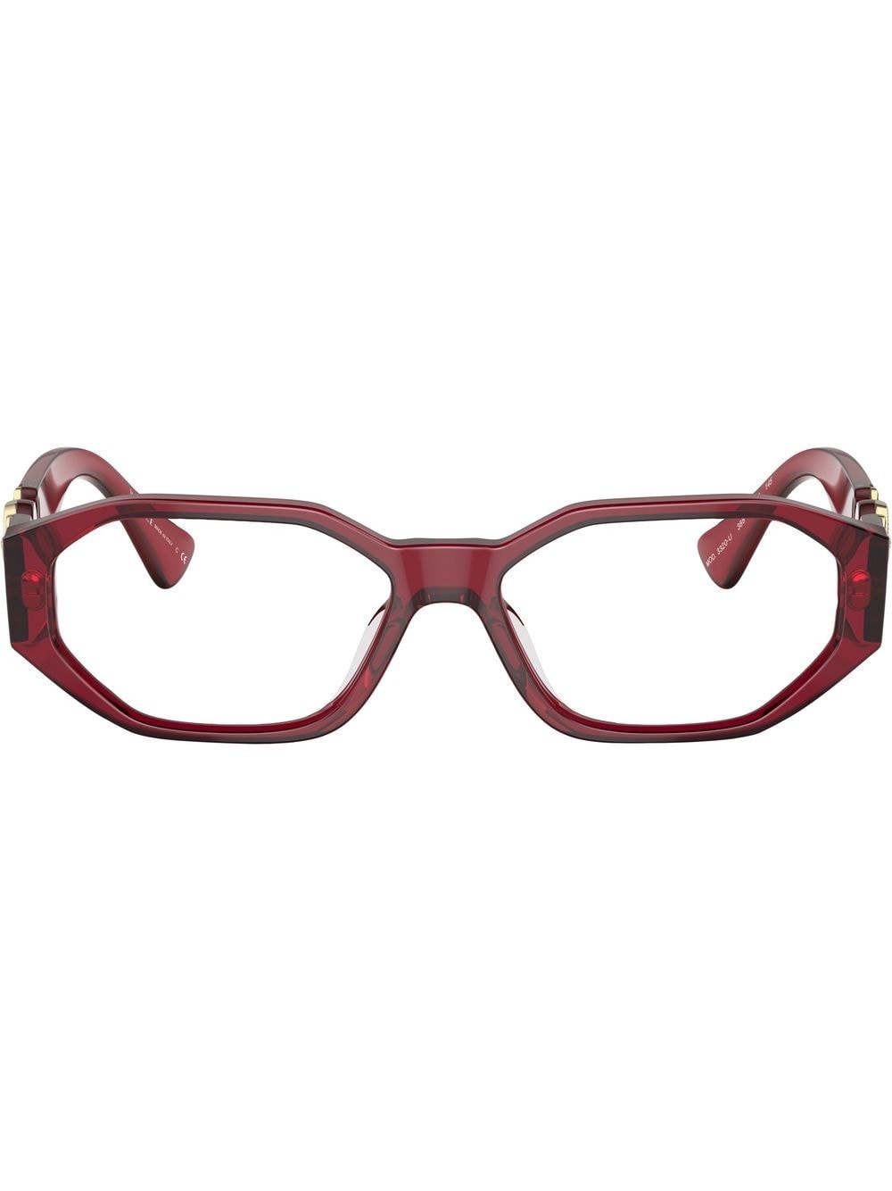Versace Eyewear Medusa plaque optical glasses - Red
