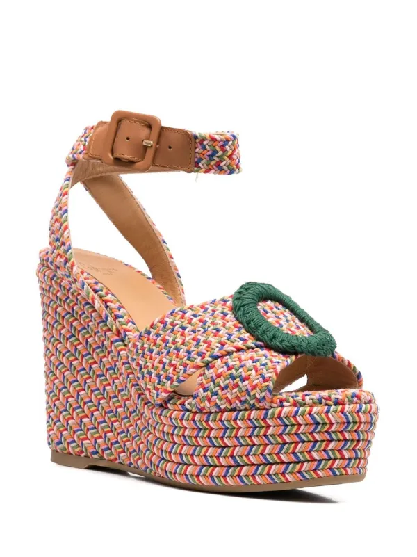 interwoven-design Wedge Sandals - Farfetch