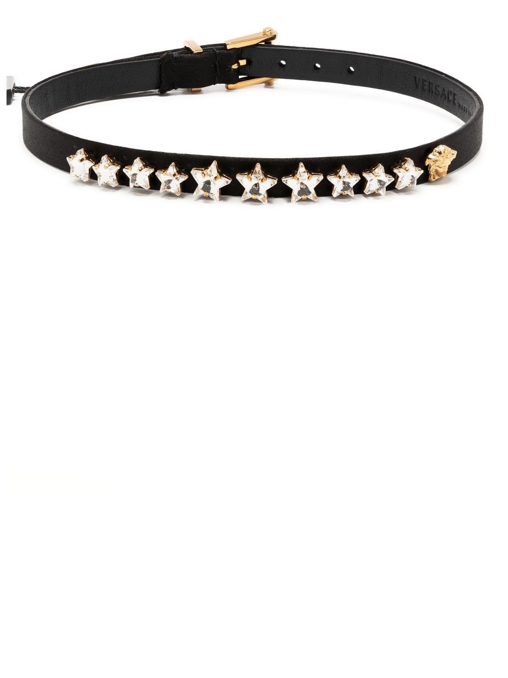 Versace Star Stud Embellished Choker In Black | ModeSens