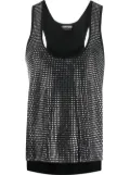 TOM FORD square mirrored vest top - Black
