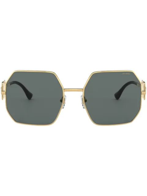 Versace Eyewear Medusa-plaque geometric-frame sunglasses