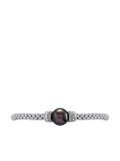 FOPE 18kt white gold Flexible black pearl and white diamond bracelet - Silver