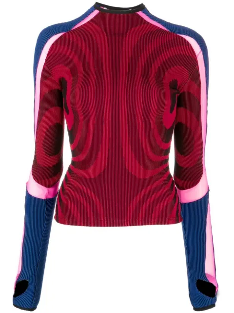 Paolina Russo ribbed long-sleeve top 