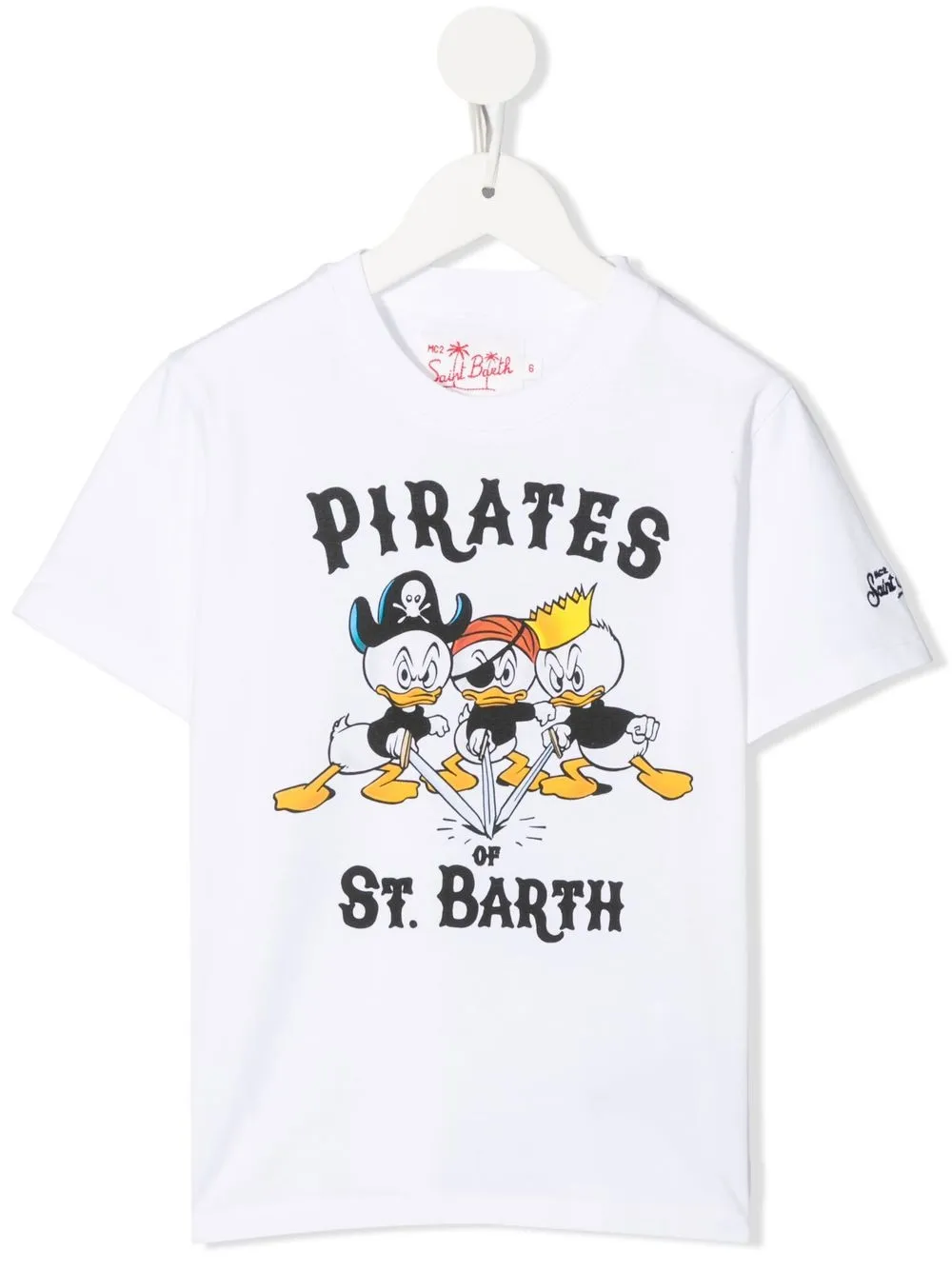 

MC2 Saint Barth Kids logo print T-shirt - White