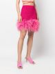 Magda Butrym ostrich feather-trim mini skirt