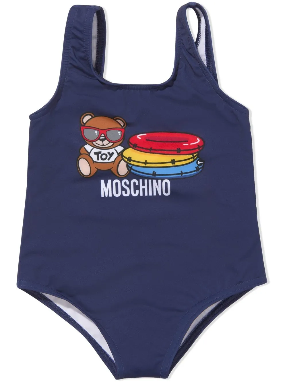 

Moschino Kids traje de baño con estampado teddy bear - Azul
