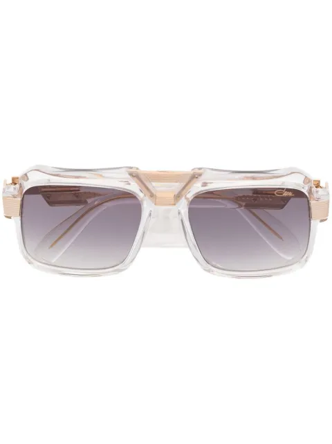 Cazal lunettes de soleil à monture transparente