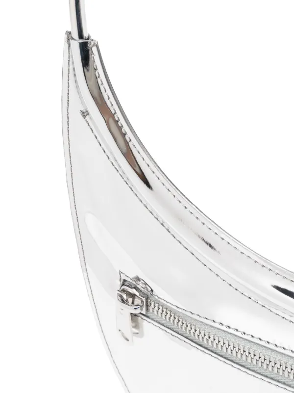 ★Coperni★ Mirrored Baguette Swipe Bag Silver Mirrored Crossbody Mini Swipe Bag – Coperni