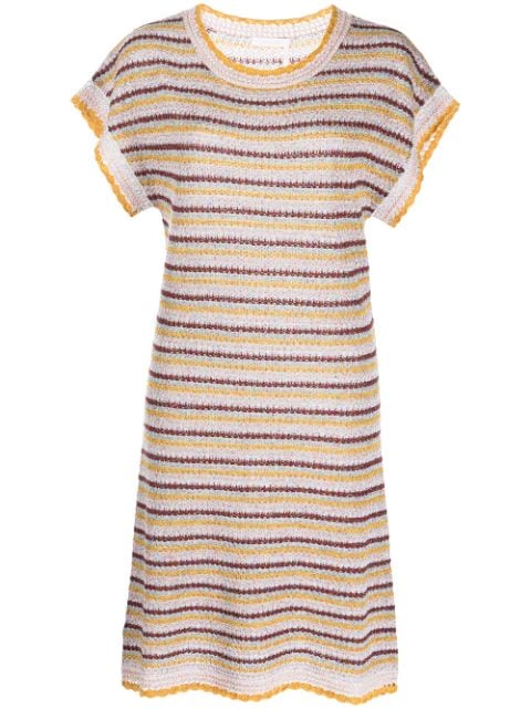See by Chloé striped knit dress