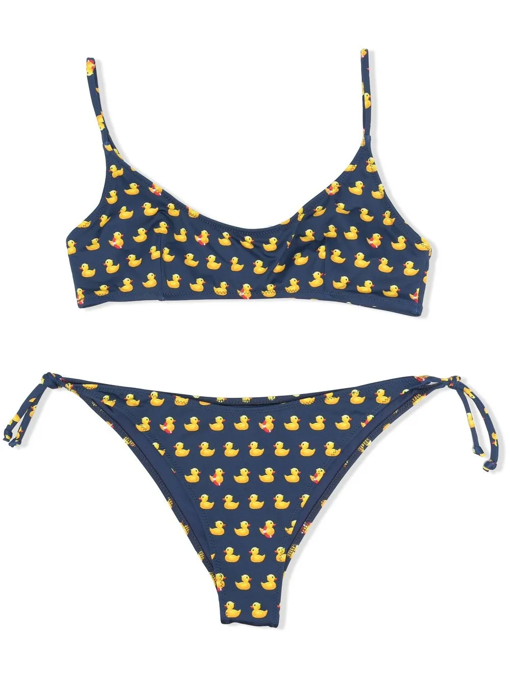 

MC2 Saint Barth Kids bikini con estampado gráfico - Azul