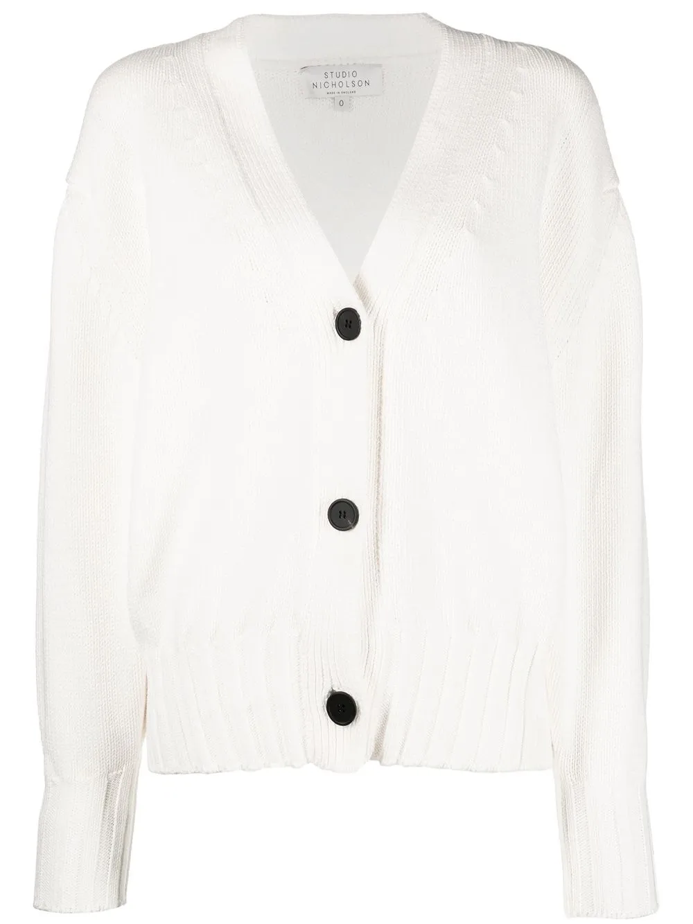 

Studio Nicholson organic-cotton cardigan - White